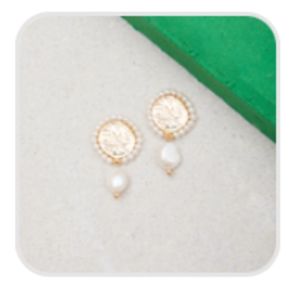 Nicolao Earrings Éliou - pearls - gold - Clip - Picture 5 of 8
